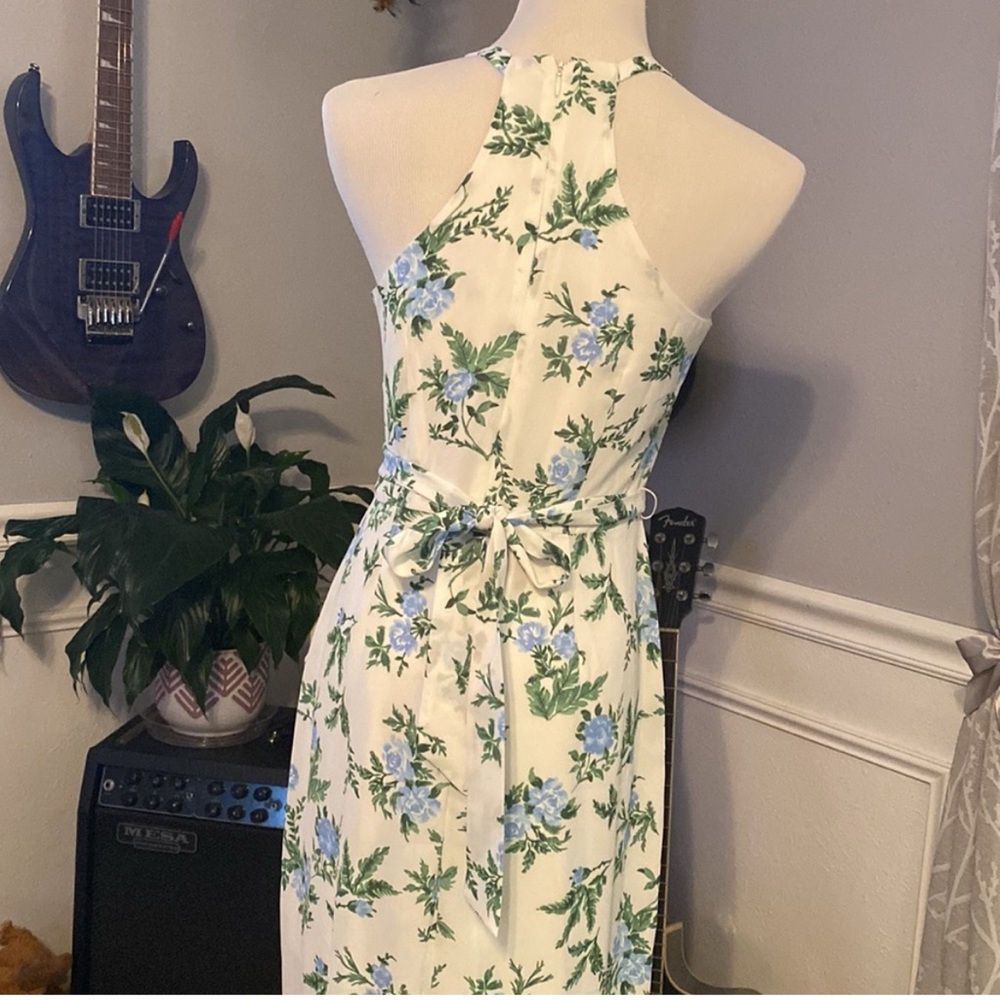 Summery Disney Blue and Green Ruffled Sundress - Picture 3 of 4